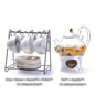 Marmorierung Porzellan Tee-Set Nordic Keramik Tee Tasse Topf mit Candler Sieb Floral Teekanne Set Café Becher Teegeschirr Kaffee Tasse teetasse