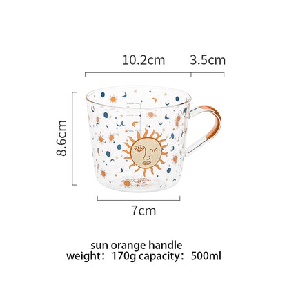 Creative Cartoon Flower Coffee Mug Home Office Glass Water Cup Handgrip Milk Breakfast Drink Cup DROPSHIPPING