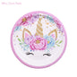 Unicorn Disposable Tableware Unicorn Party Supplies Paper Plate Cups Napkins Unicorn Birthday Party Decoration Baby Shower Girl