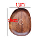 Whole Wood Lovesickness Wood Irregular Oval Solid Wood Pan Plate Fruit Dishes Saucer Tea Tray Dessert Plate Tableware Set