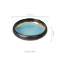 Creative Kiln Ice Split Glaze Ceramic Plate Japanese Sushi Sashimi Plate Dinner Plate Salad Plate