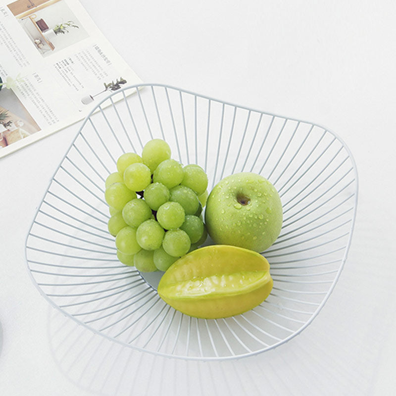 Artist modern Nordic home tablewares metal dry fruit plate for baby snack fruit bowl iron craft frutero metalico