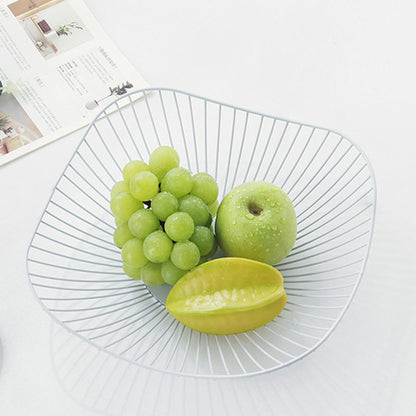 Artist modern Nordic home tablewares metal dry fruit plate for baby snack fruit bowl iron craft frutero metalico