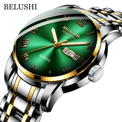 Stainless Steel Business Date Watch Waterproof