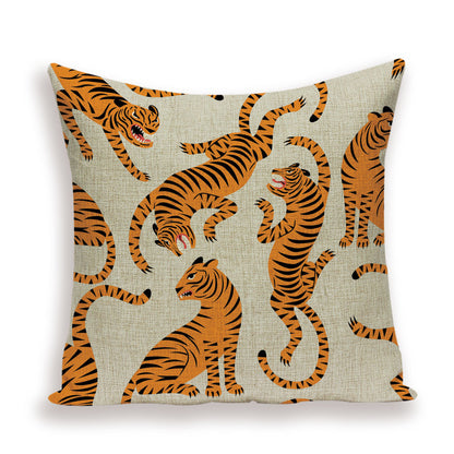 Animal Style Tiger Pillow Case Autumn Jungle Home Decorations Pillowcase Sofa Bed Cushion Cover Pillow Covers Room Pillowcase