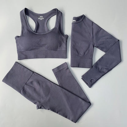 Fitness Women Yoga Set Seamless Sportswear Workout