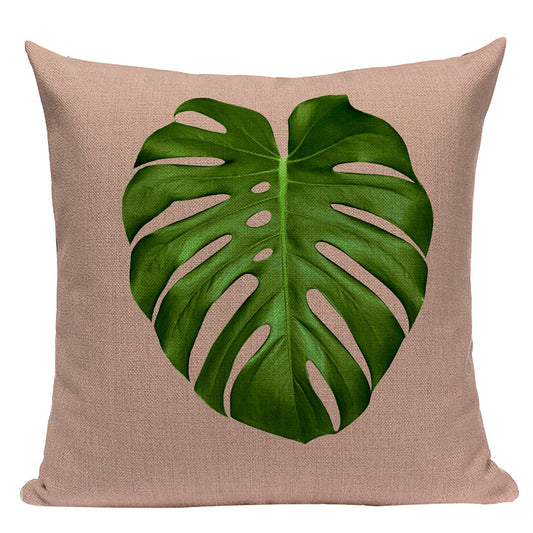 Pink Geometric Nordic Cushion Cover Tropic Palm Leaf Throw Pillow Bedding Pillow Case Sofa Bed Decorative Heart Pillowcase