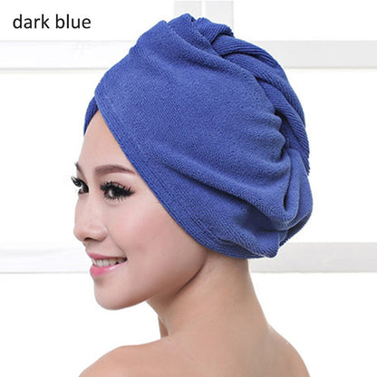 23*60cm 1 Pc Schnell Trockenen Handtücher Mikrofaser Stoff Trockenes Haar Hut Dusche Kappe Dame Turban Bad Handtuch saugfähigen