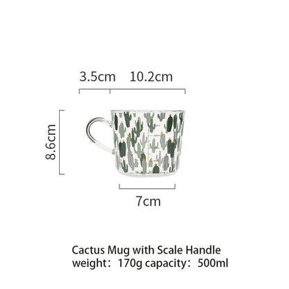 Creative Cartoon Flower Coffee Mug Home Office Glass Water Cup Handgrip Milk Breakfast Drink Cup DROPSHIPPING