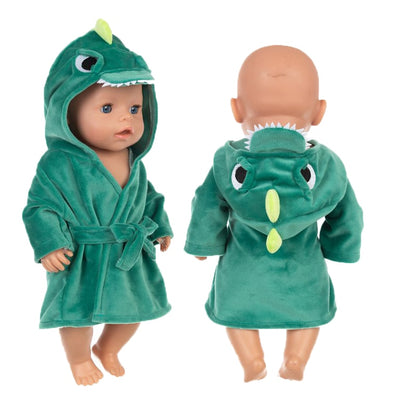 New Bathrobe Animal Suit Fit 17 inch New Bathrobe Animal Suit Fit 43cm Baby New Born Doll Clothes