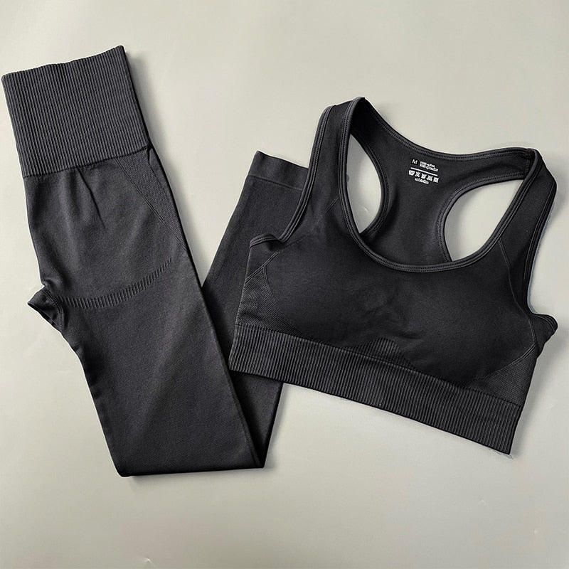 Fitness Women Yoga Set Seamless Sportswear Workout