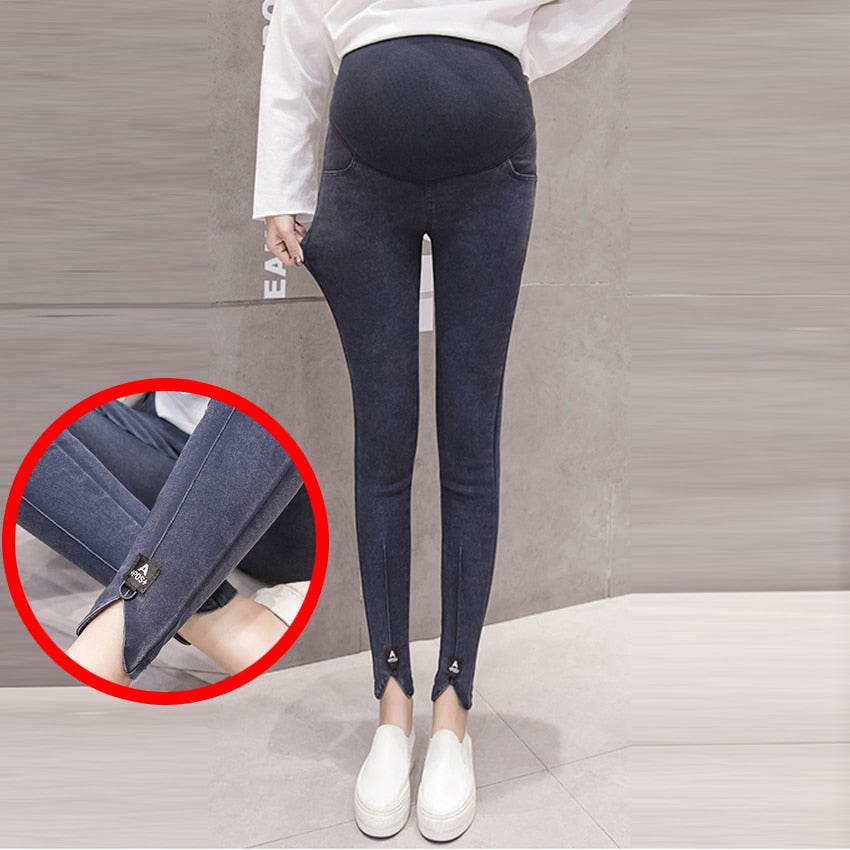 Denim Jeans Mutterschaft Hosen Für Schwangere Frauen Kleidung Pflege Schwangerschaft Leggings Hosen Gravidas Jeans Mutterschaft Kleidung