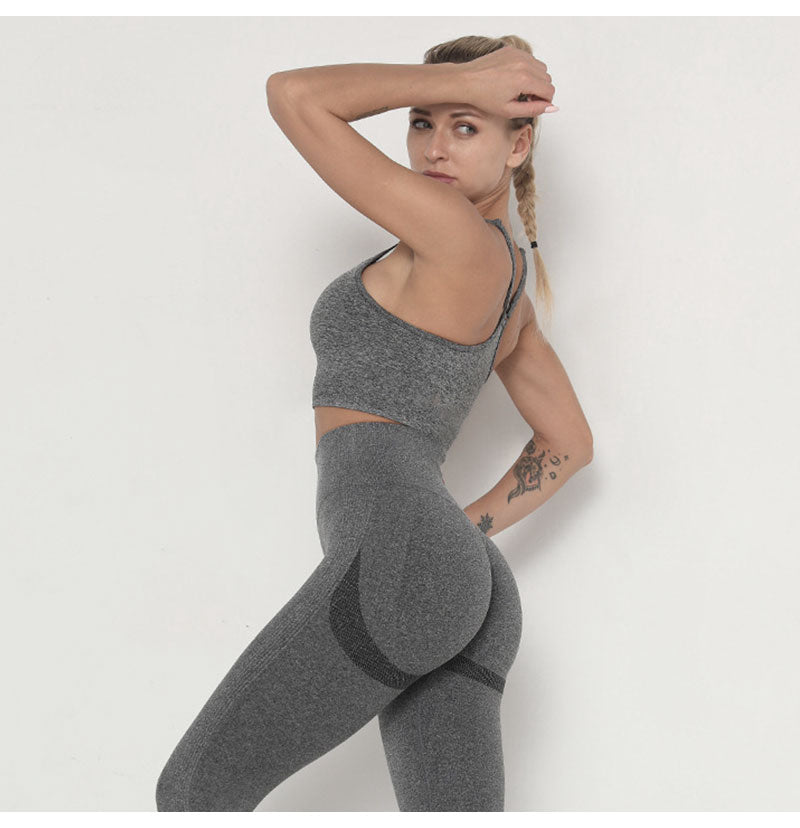 Seamless Yoga Set Women Workout Sportswear Gym Clothes Fitness