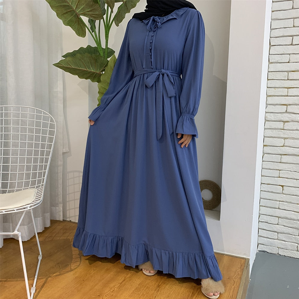 Abaya Dubai Türkei Muslimischen Mode Hijab Kleid