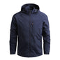 Men Outdoor Hiking Jackets Waterproof Hooded Windbreaker Coat