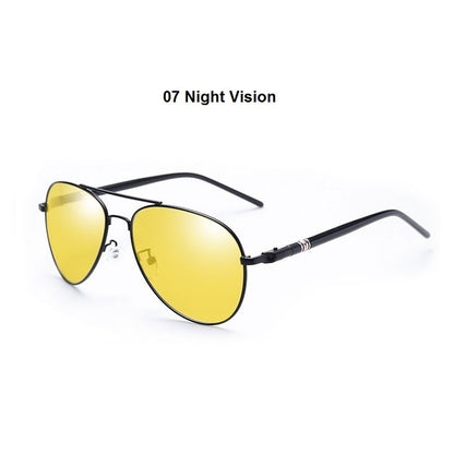 Vintage Schwarz Pilot Sonnenbrille UV400