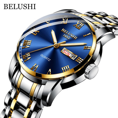 Stainless Steel Business Date Watch Waterproof