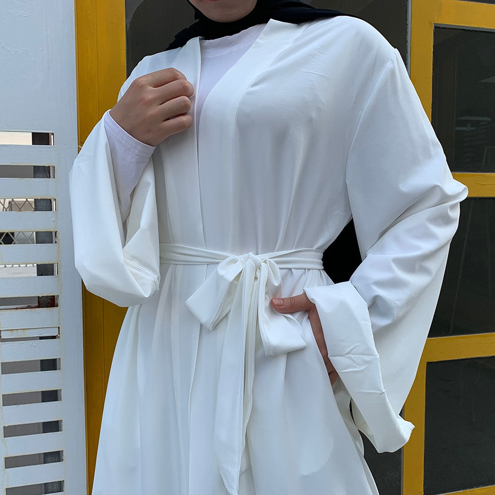 Öffnen Kaftan Dubai Abaya Truthahn Kimono Strickjacke Islam