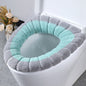 Universal Toilet Seat Cover Pumpkin Pattern Closestool Mat Soft Warm Toilet Seat Cushion Bathroom