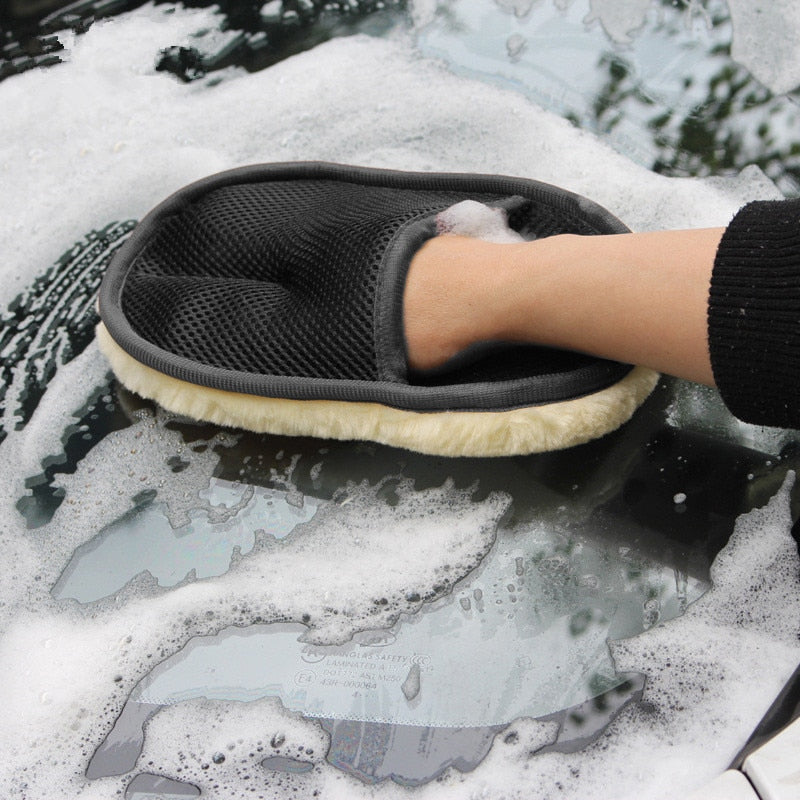 Auto Styling Wolle Weichen Auto Waschen Handschuhe Reinigung