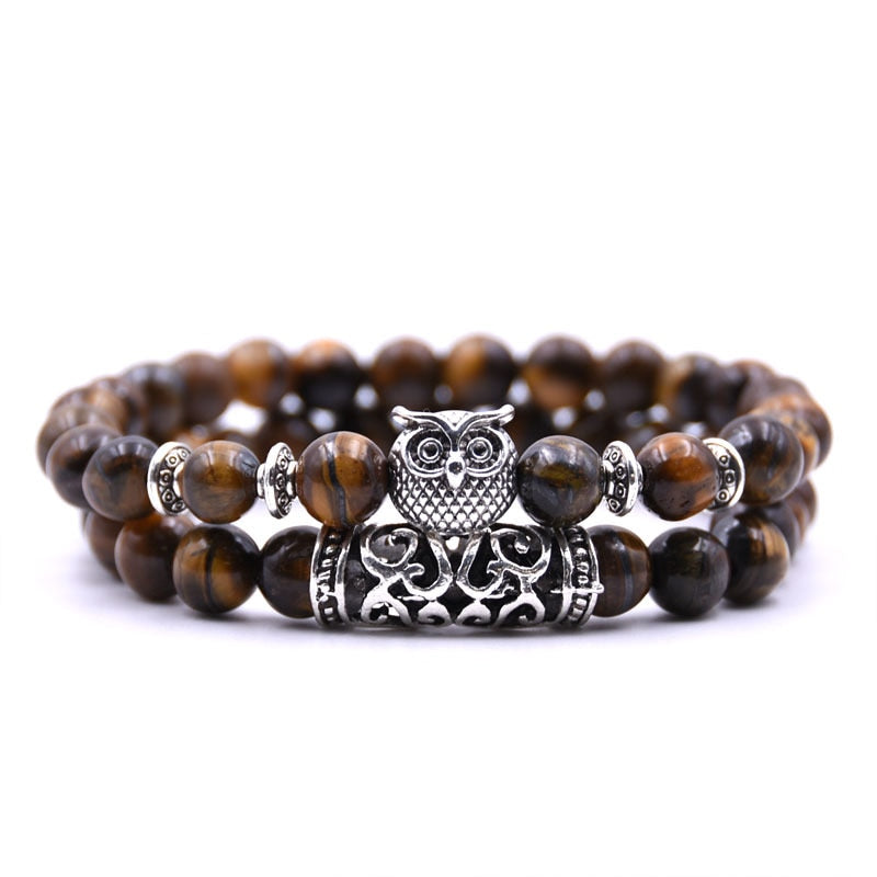 Owl Bracelet Jewelry Stone Bracelets