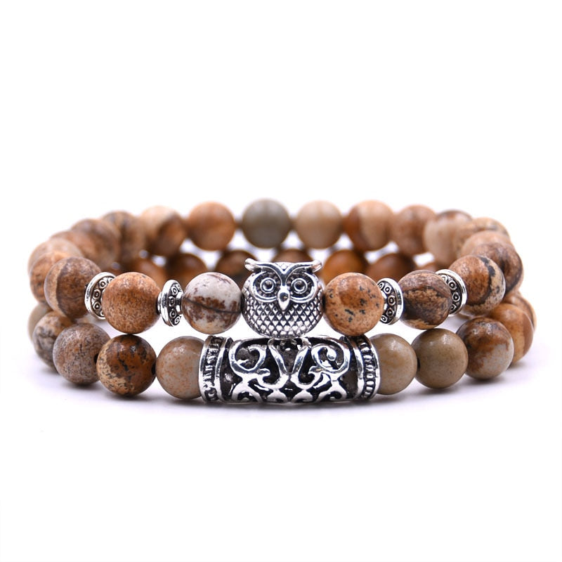 Owl Bracelet Jewelry Stone Bracelets
