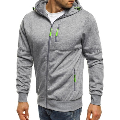 Mens Hoodies Casual Hooded Coat