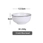 White With Black Edge Plate Ceramic Kitchen Tray Food Rice Salad Noodles Bowl Soup Kitchen Cooking Tool 1pcs Sale