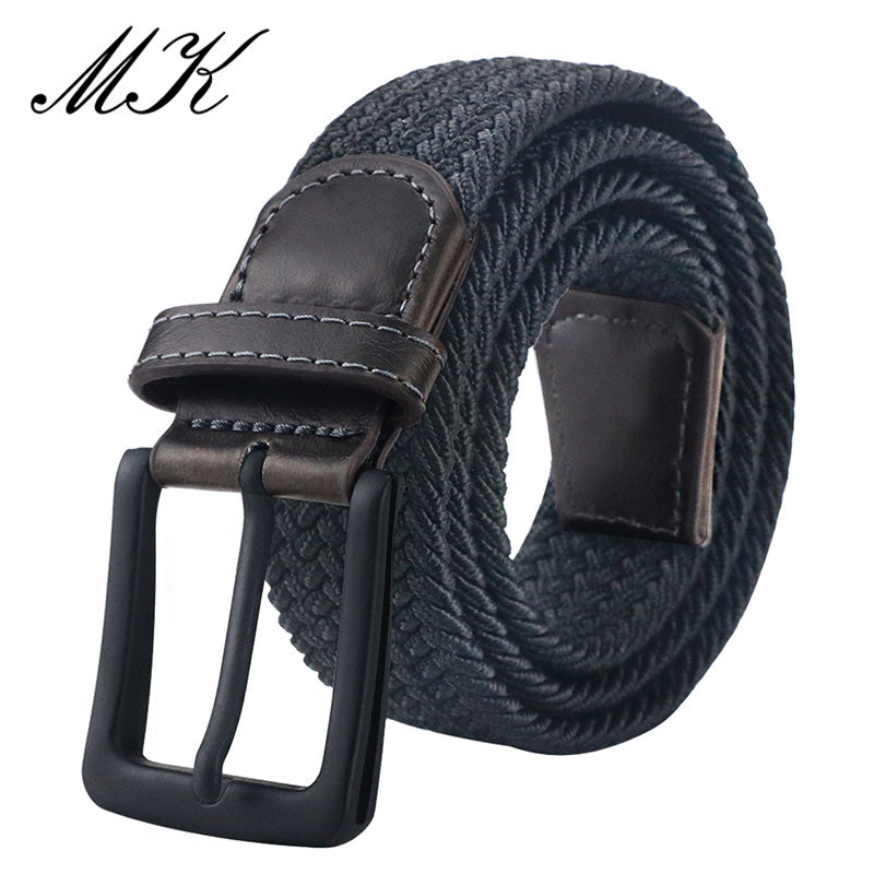 Canvas Belts for Men Fashion Metal Pin Buckle Military Tactical Strap Male Elastic Belts for Pants Jeans