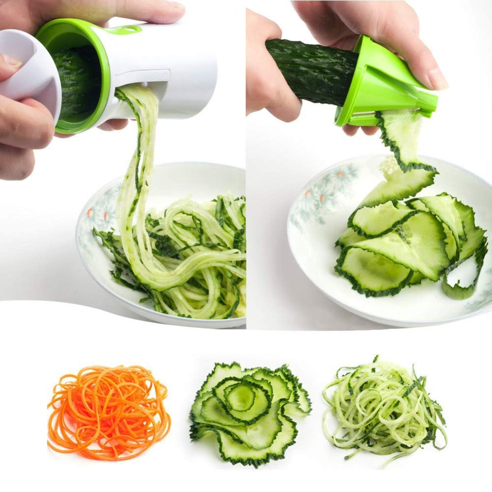 Tragbare Spiralizer Gemüse Slicer Handheld Spiralizer Schäler Edelstahl