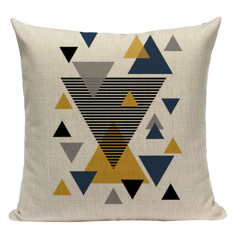 Yellow Heart Throw Pillow Covers Nordic Geometric Cushion Cover Graph Custom Decoration Home Deer Pillow Case For Pillows Cojin