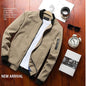 Spring Men's Bomber Zipper Jacket Male Casual Streetwear Hip Hop Slim Fit Pilot Baseball Coats