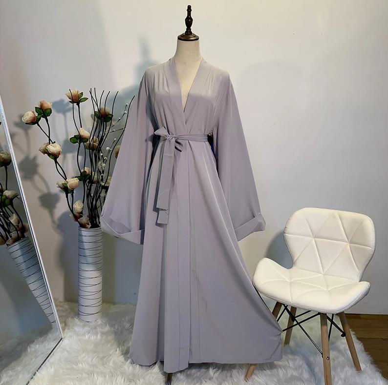 Öffnen Kaftan Dubai Abaya Truthahn Kimono Strickjacke Islam