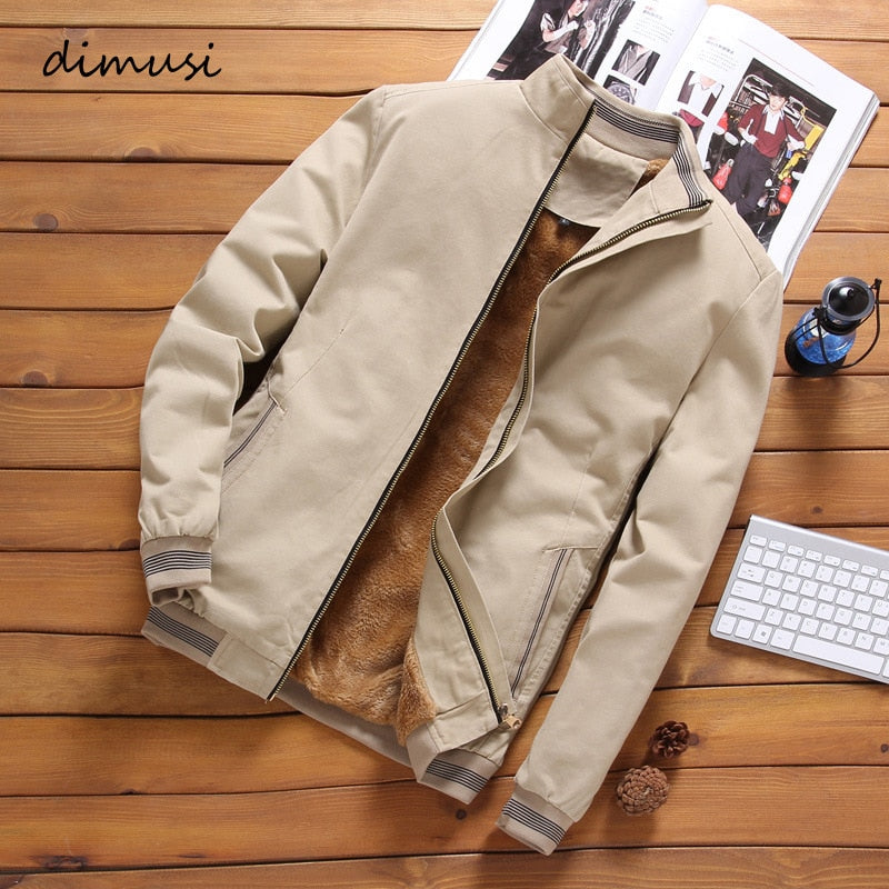 Spring Autumn Men's Bomber Jackets Casual Male Outwear Windbreaker Stand Collar