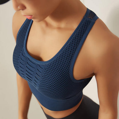 Hot Fitness Women's T-shirts Workout Sports Bra Yoga Vest Backless