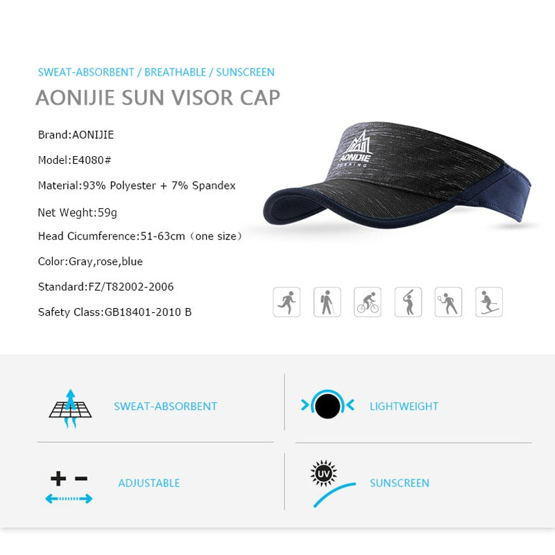 Summer Sun Visor Cap Hat Sport Golf Fishing