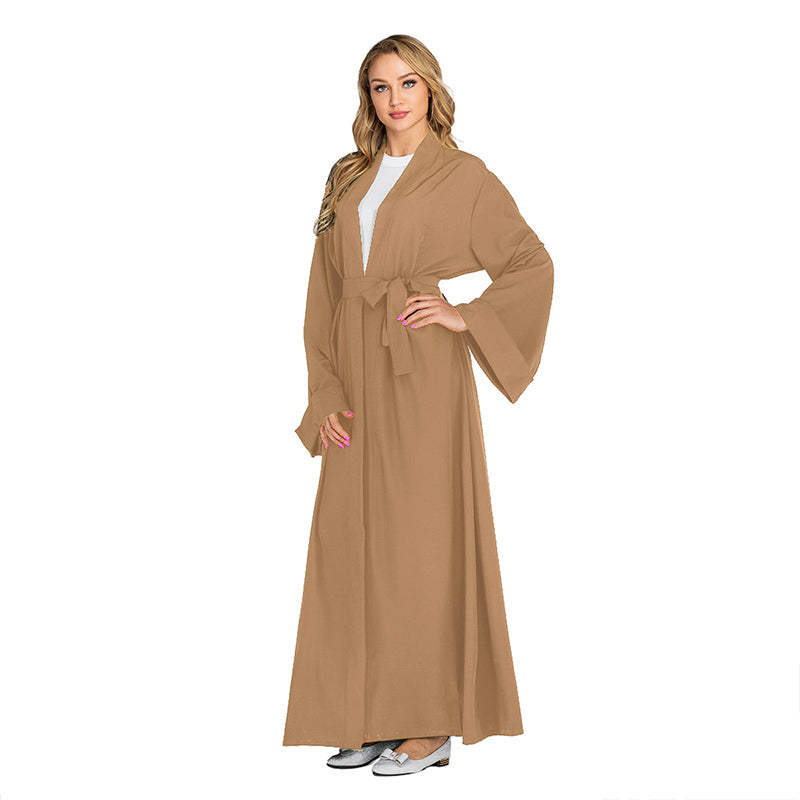 Öffnen Kaftan Dubai Abaya Truthahn Kimono Strickjacke Islam