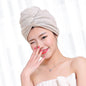 23*60cm 1 Pc Quick Dry Towels Microfiber Fabric Dry Hair Hat Shower Cap Lady Turban Bath Towel Absorbent