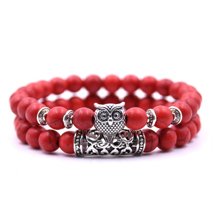 Owl Bracelet Jewelry Stone Bracelets