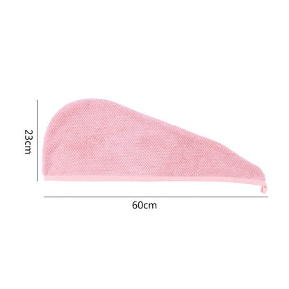 23*60cm 1 Pc Quick Dry Towels Microfiber Fabric Dry Hair Hat Shower Cap Lady Turban Bath Towel Absorbent