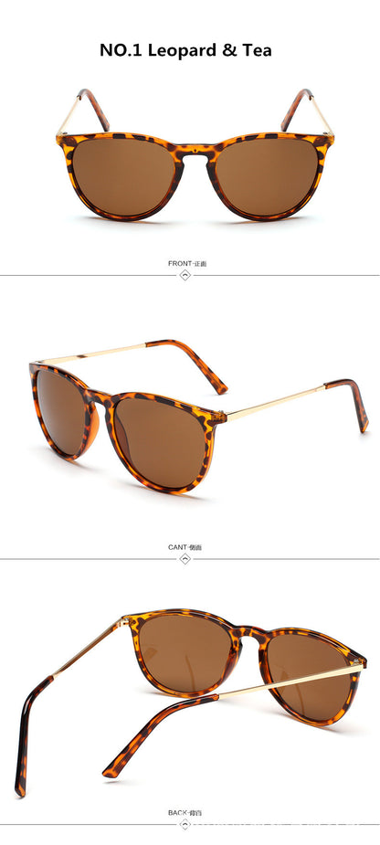 Retro Male Round Sunglasses Women Men Brand Designer Sun Glasses For Lady Alloy Mirror Oculos De Sol