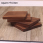 Tea Coffee Cup Pad Placemats Decor Walnut Wooden Coasters Durable Heat Resistant Square Round Drink Mat 1 Pcs Bowl Teapot