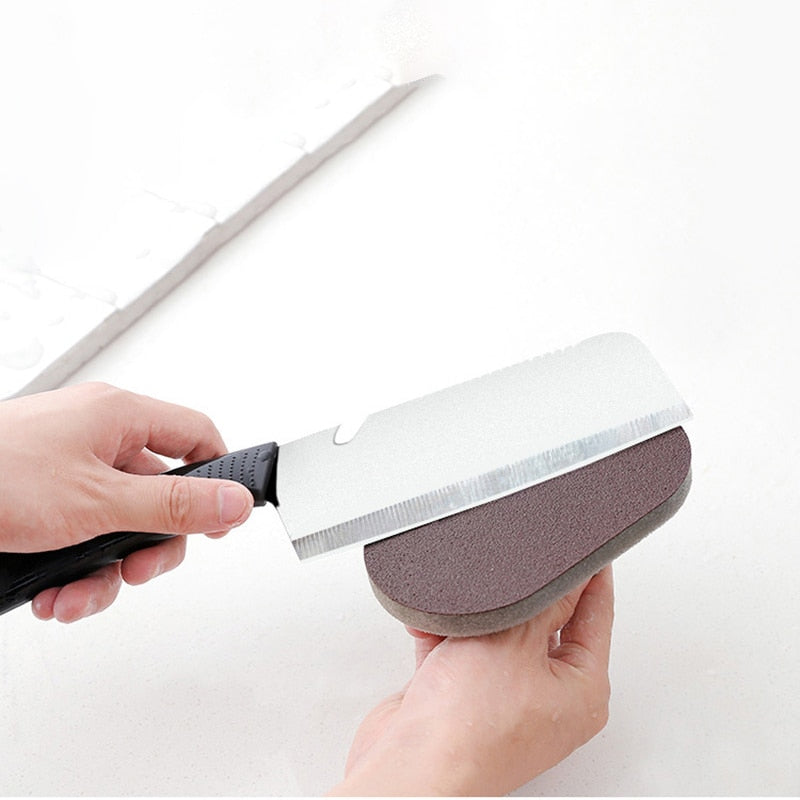 Magic Kitchen Sponge Brush Melamine Sponge Cleaning Brush Descaling Knife