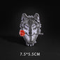 Feine Wolf Leopard Spinne Web Patches Schwarz Tier Poker Rose Wolf Katze Appliques Eisen Auf Kugel Zahn Kleidung Jeans Abzeichen