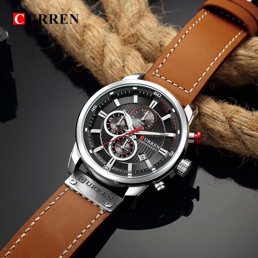 Curren Fashion Date Quartz Men Watches Top Brand