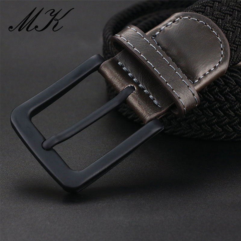 Canvas Belts for Men Fashion Metal Pin Buckle Military Tactical Strap Male Elastic Belts for Pants Jeans