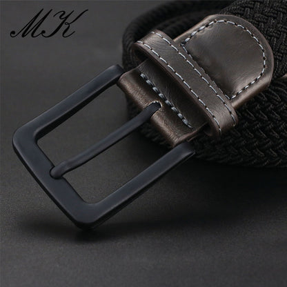 Leinwand Gürtel für Männer Mode Metall Pin Schnalle Military Taktischen Gurt Männlichen Elastische Gürtel für Hosen Jeans