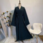 Öffnen Kaftan Dubai Abaya Truthahn Kimono Strickjacke Islam