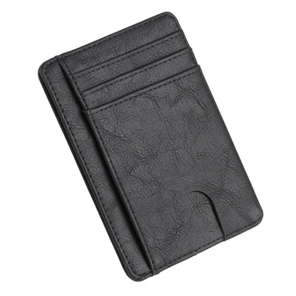 Slim RFID Blocking Leather Wallet Credit ID Card Holder Purse Money Case for Men Women 2020 Fashion Bag 11.5x8x 0.5cm