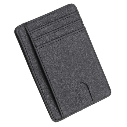 Slim RFID Blocking Leather Wallet Credit ID Card Holder Purse Money Case for Men Women 2020 Fashion Bag 11.5x8x 0.5cm